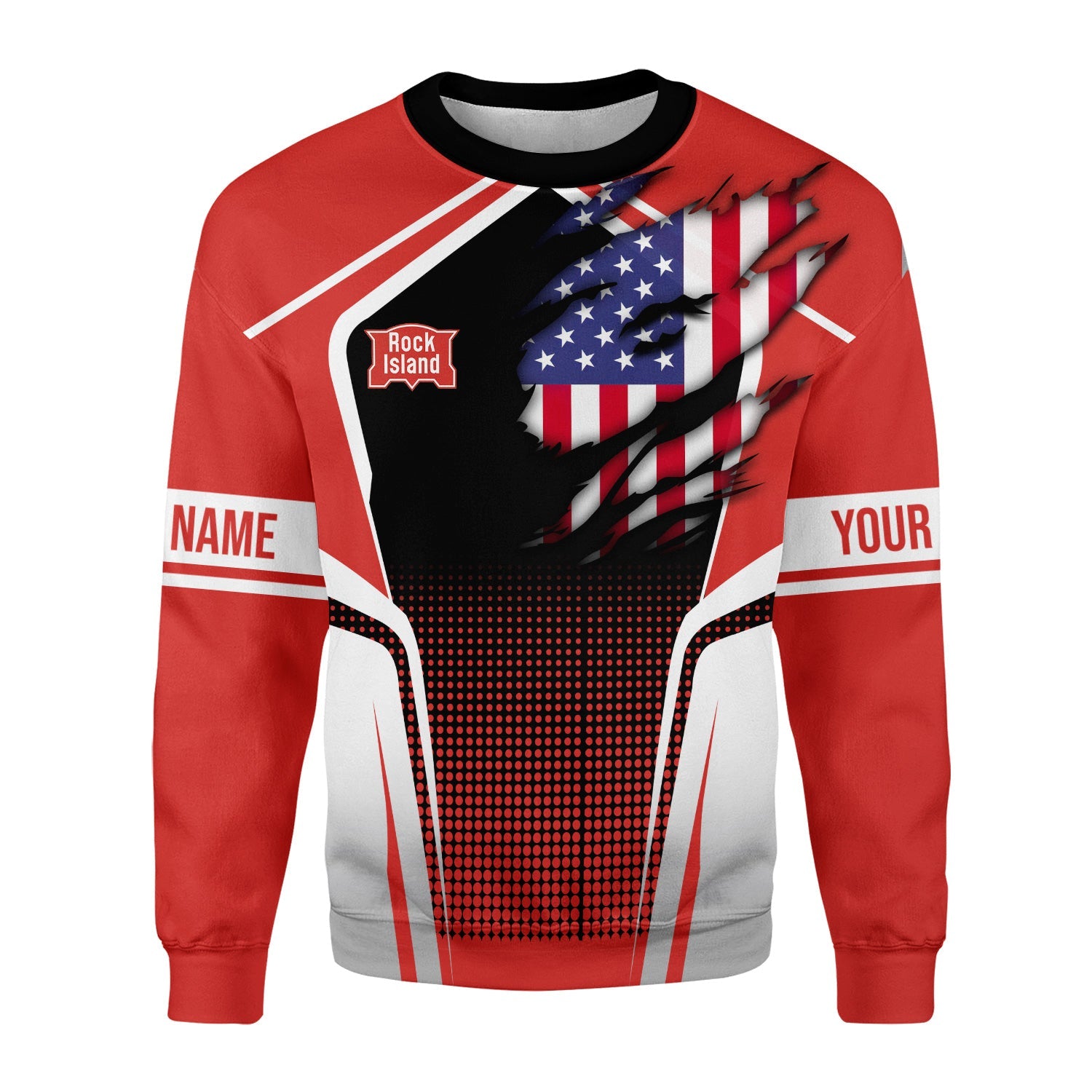 Railspirit Personalized Chicago, Rock Island and Pacific Railroad Sweatshirt American Eagle Vintage Train Rock Island Railroad Shirt