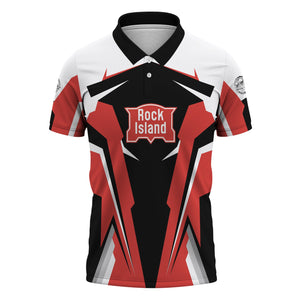 Railspirit Personalized Chicago, Rock Island and Pacific Railroad Polo Shirt Rock Island RailroadStrong Line Style Train Unisex Shirt All Over Print