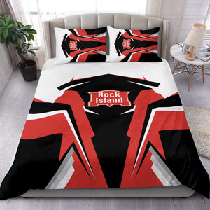 Railspirit Chicago, Rock Island and Pacific Railroad Bedding Set Strong Line Style Rock Island Railroad Bedding Set All Over Print