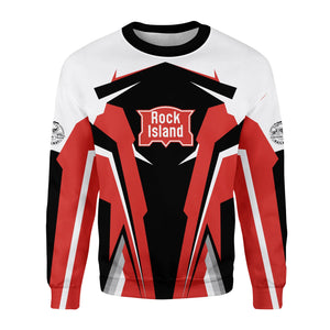 Railspirit Personalized Chicago, Rock Island and Pacific Railroad Sweatshirt Rock Island Railroad Strong Line Style Train Unisex Shirt All Over Print