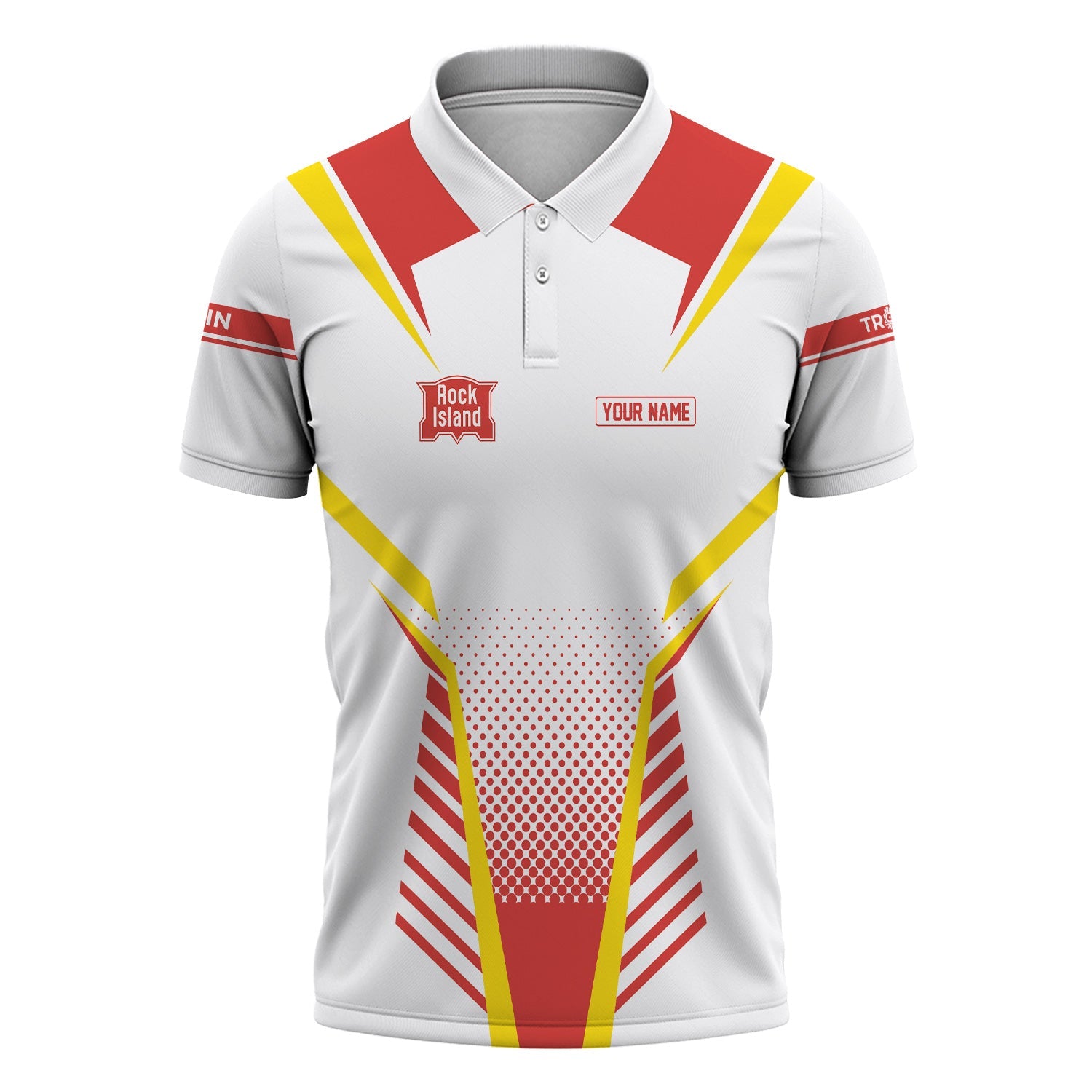 Railspirit Personalized Chicago, Rock Island and Pacific Railroad Polo Shirt Unisex Rock Island Railroad Train Shirt All Over Print