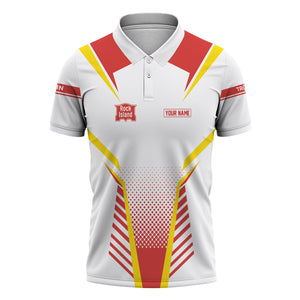 Railspirit Personalized Chicago, Rock Island and Pacific Railroad Polo Shirt Unisex Rock Island Railroad Train Shirt All Over Print