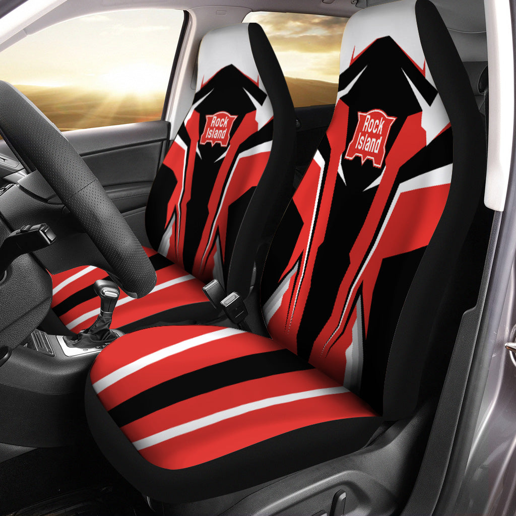 Railspirit Chicago, Rock Island and Pacific Railroad Car Seat Cover Strong Line Style Rock Island Railroad Seat Cover