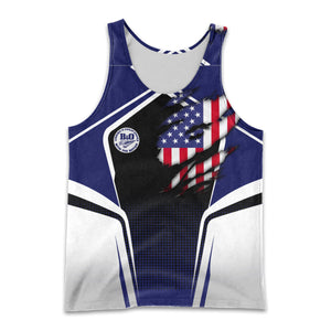 Railspirit Personalized B&O Great States Railroad Men Tank Top American Eagle Vintage Train Shirt