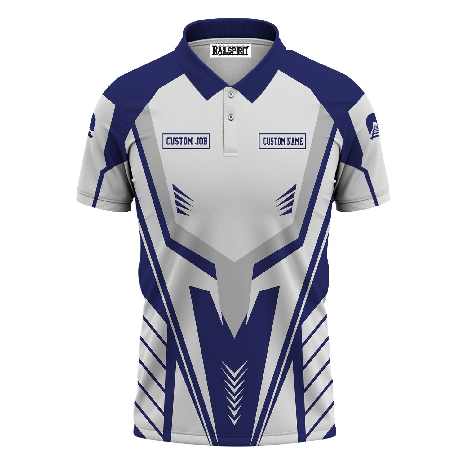 Railspirit Personalized B&O Great States Railroad Polo Shirt Workwear-Inspired with Custom Position Train Shirt