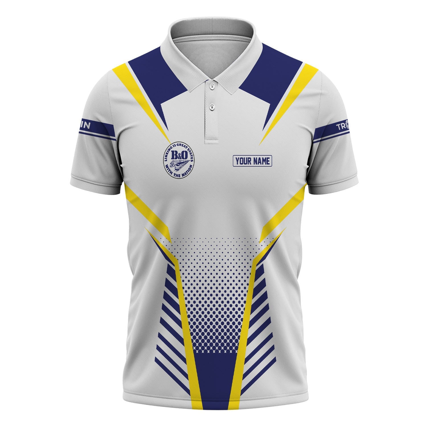 Railspirit Personalized B&O Great States Railroad Polo Shirt Unisex Train Shirt All Over Print