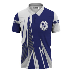 Railspirit Personalized B&O Great States Railroad Polo Shirt Lightning-Inspired Railway Style Shirt For Train Lovers