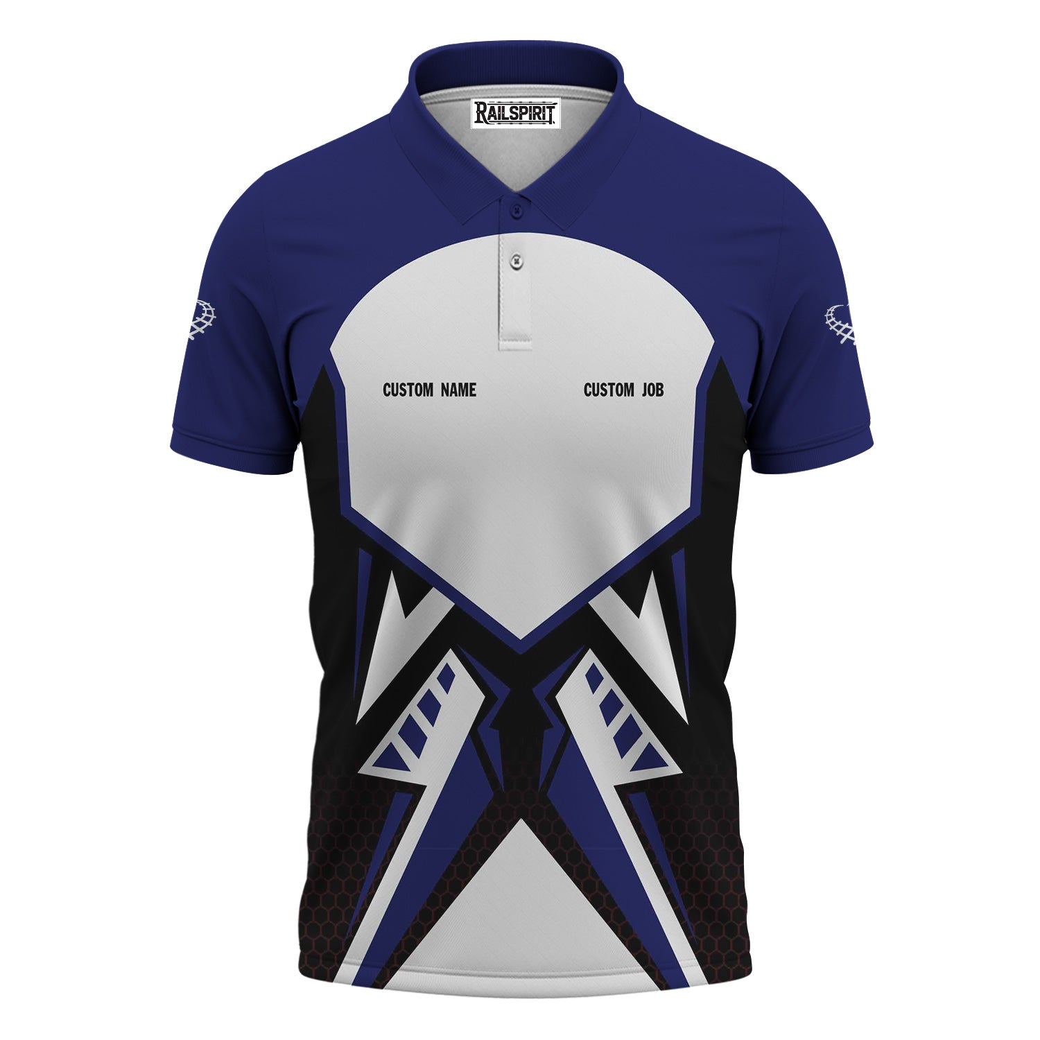 Railspirit Personalized B&O Great States Railroad Polo Shirt Vibriant Style with Custom Position Train Shirt