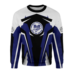 Railspirit Personalized B&O Great States Railroad Sweatshirt Strong Line Style Train Unisex Shirt All Over Print