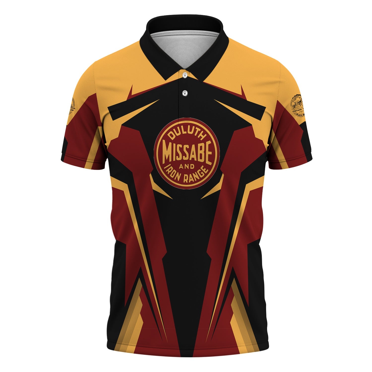 Railspirit Personalized Duluth, Missabe, & Iron Range Railroad Polo Shirt Strong Line Style Train Unisex Shirt All Over Print