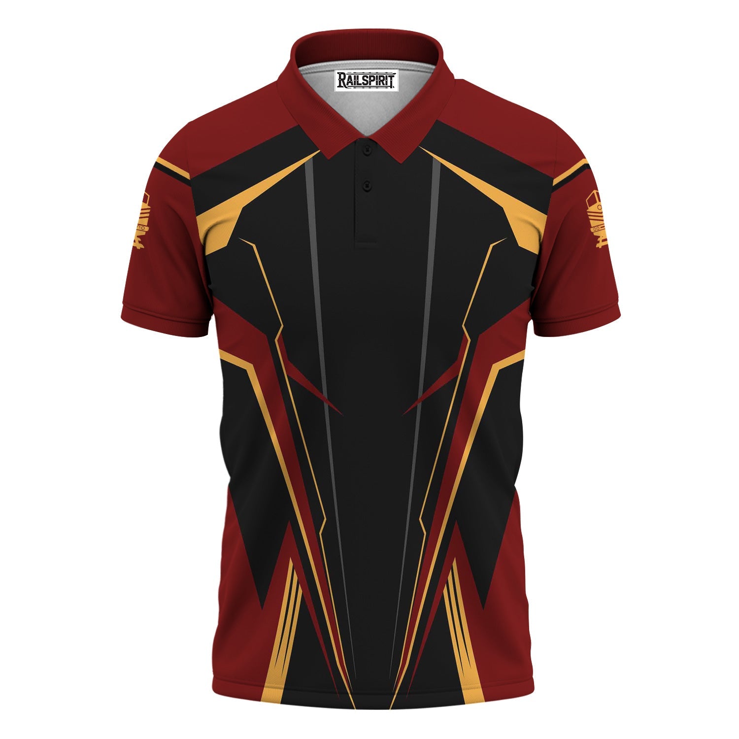 Railspirit Personalized Duluth, Missabe, & Iron Range Railroad Polo Shirt Lightning-Edge Design Train Shirt For Railroad Lovers