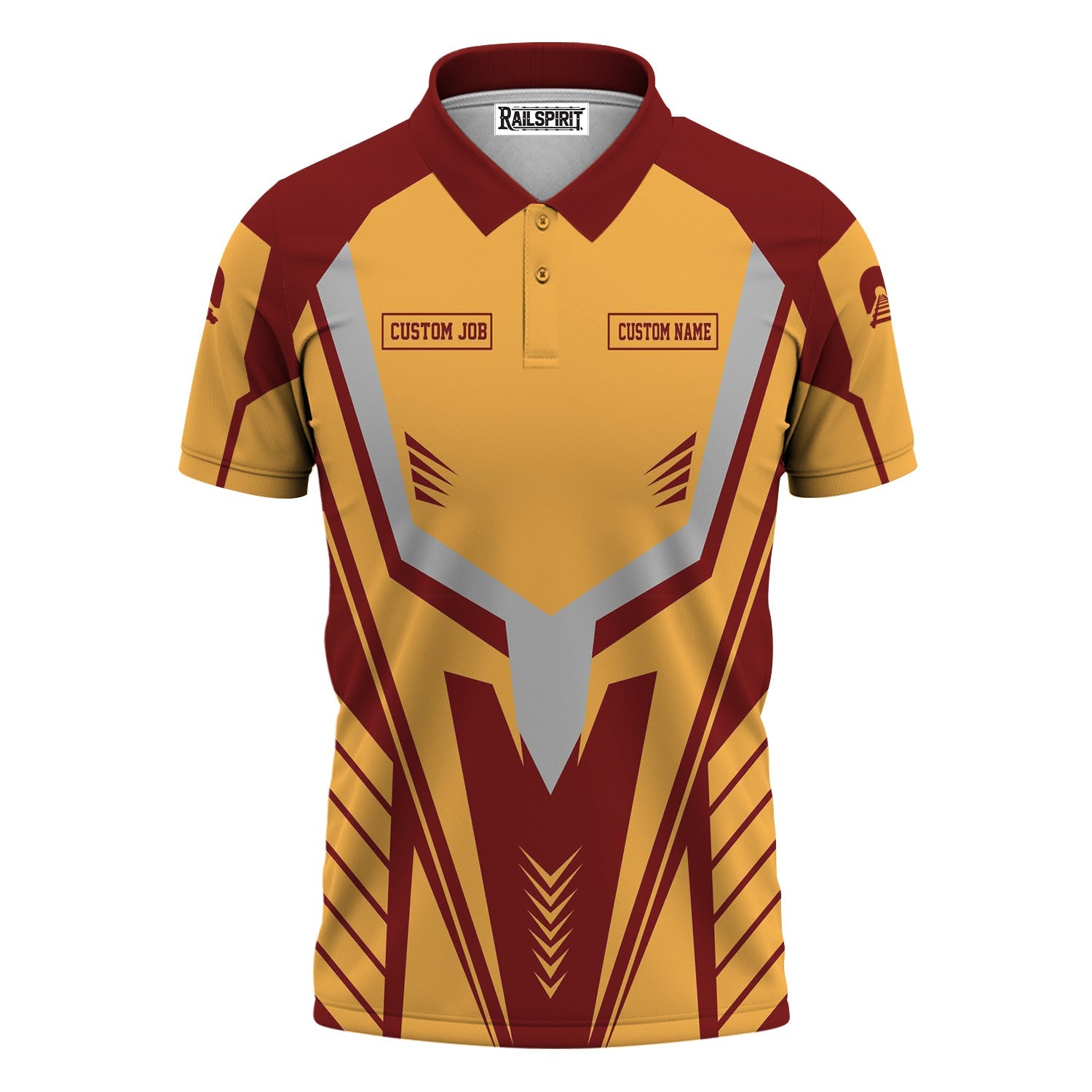 Railspirit Personalized Duluth, Missabe, & Iron Range Railroad Polo Shirt Workwear-Inspired with Custom Position Train Shirt