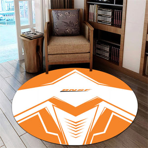 Railspirit BNSF Railway Round Mat Railway Trainspotter Style Mat Gift Idea For Foamers