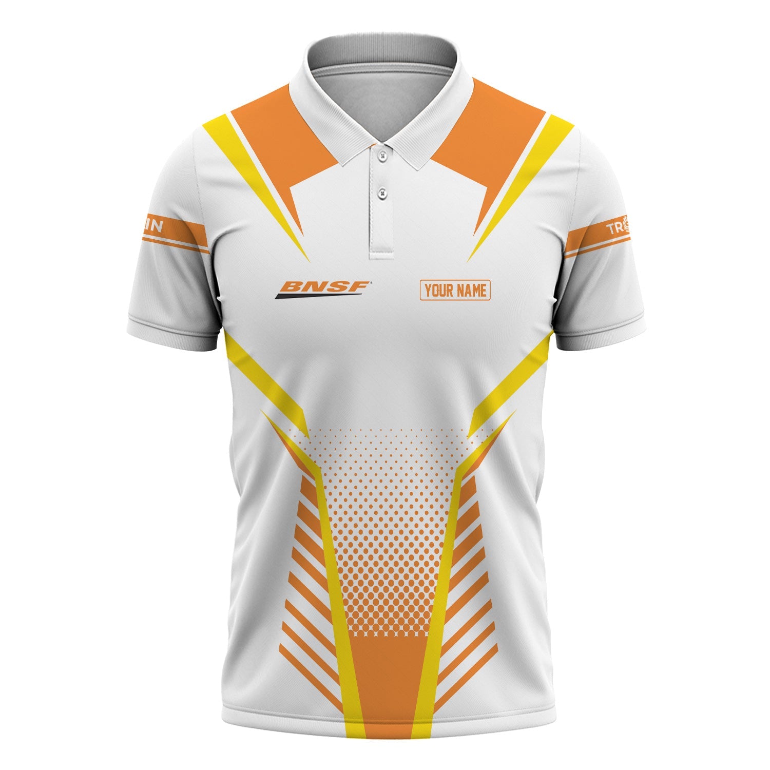 Railspirit Personalized BNSF Railway Polo Shirt Unisex Train Shirt All Over Print