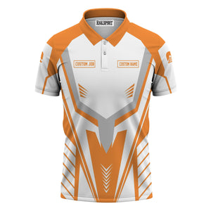 Railspirit Personalized BNSF Railway Polo Shirt Workwear-Inspired with Custom Position Train Shirt