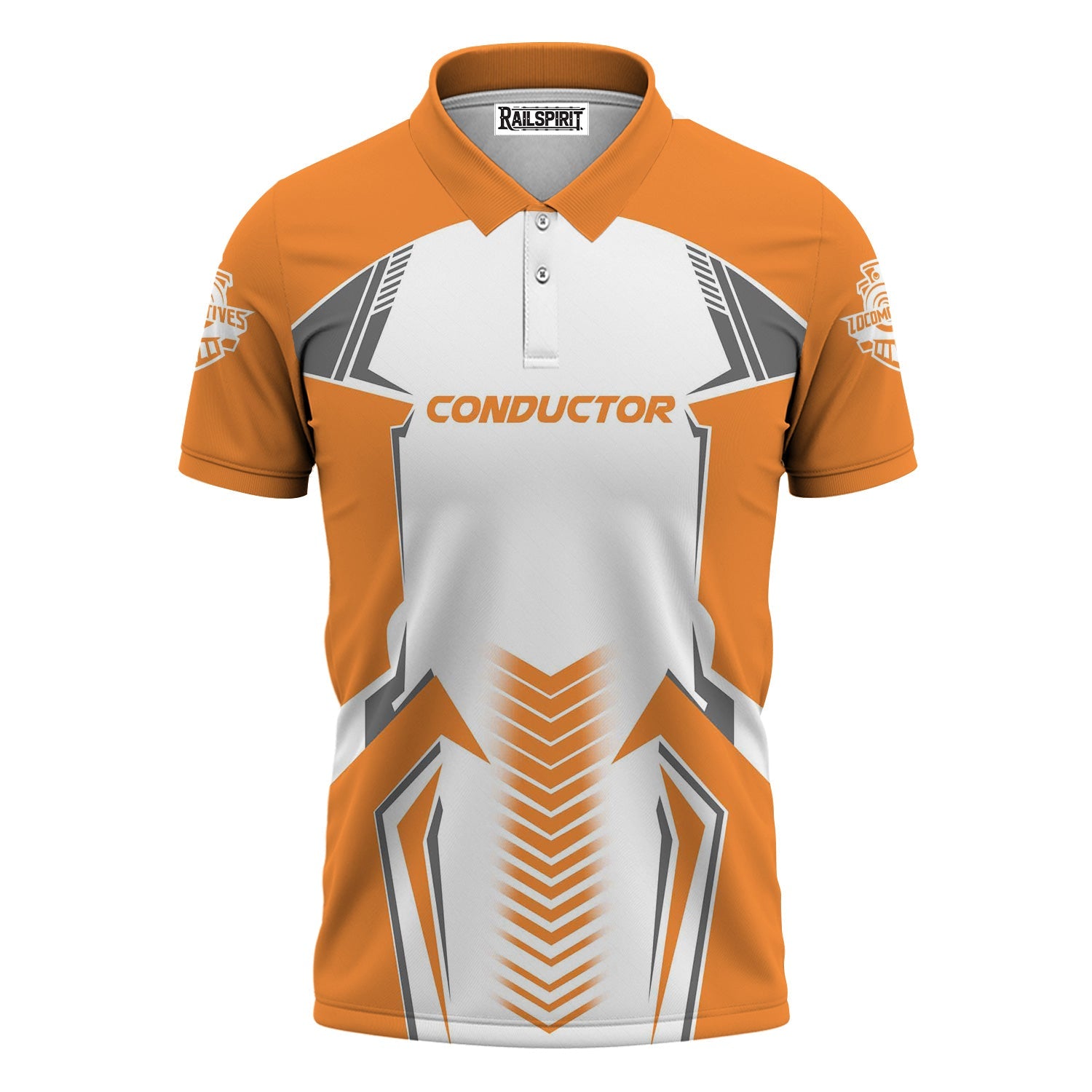 Railspirit Personalized BNSF Railway Polo Shirt Standout Style with Custom Position Train Shirt