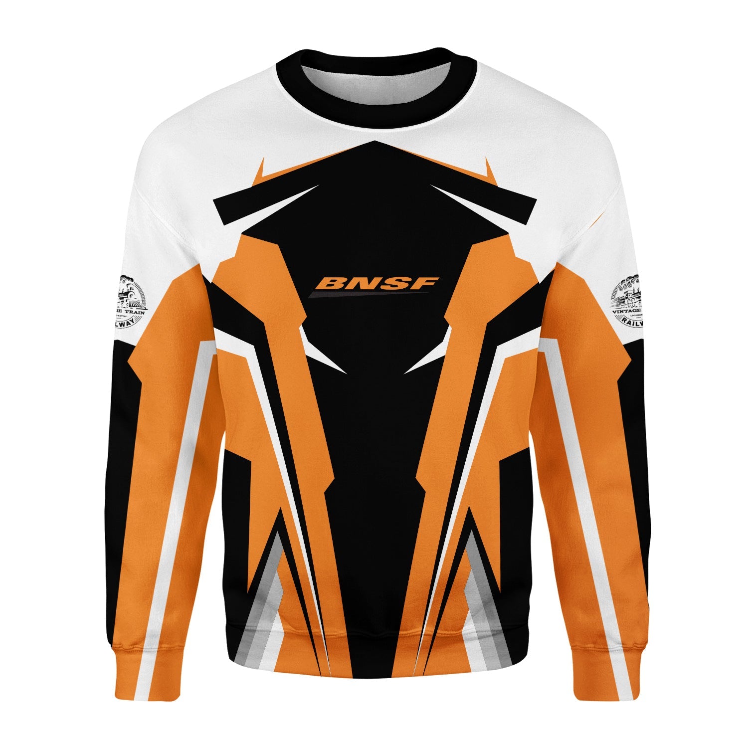 Railspirit Personalized BNSF Railway Sweatshirt Strong Line Style Train Unisex Shirt All Over Print