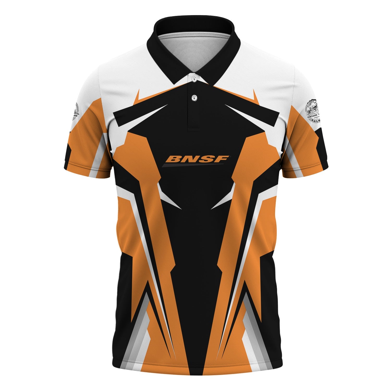 Railspirit Personalized BNSF Railway Polo Shirt Strong Line Style Train Unisex Shirt All Over Print