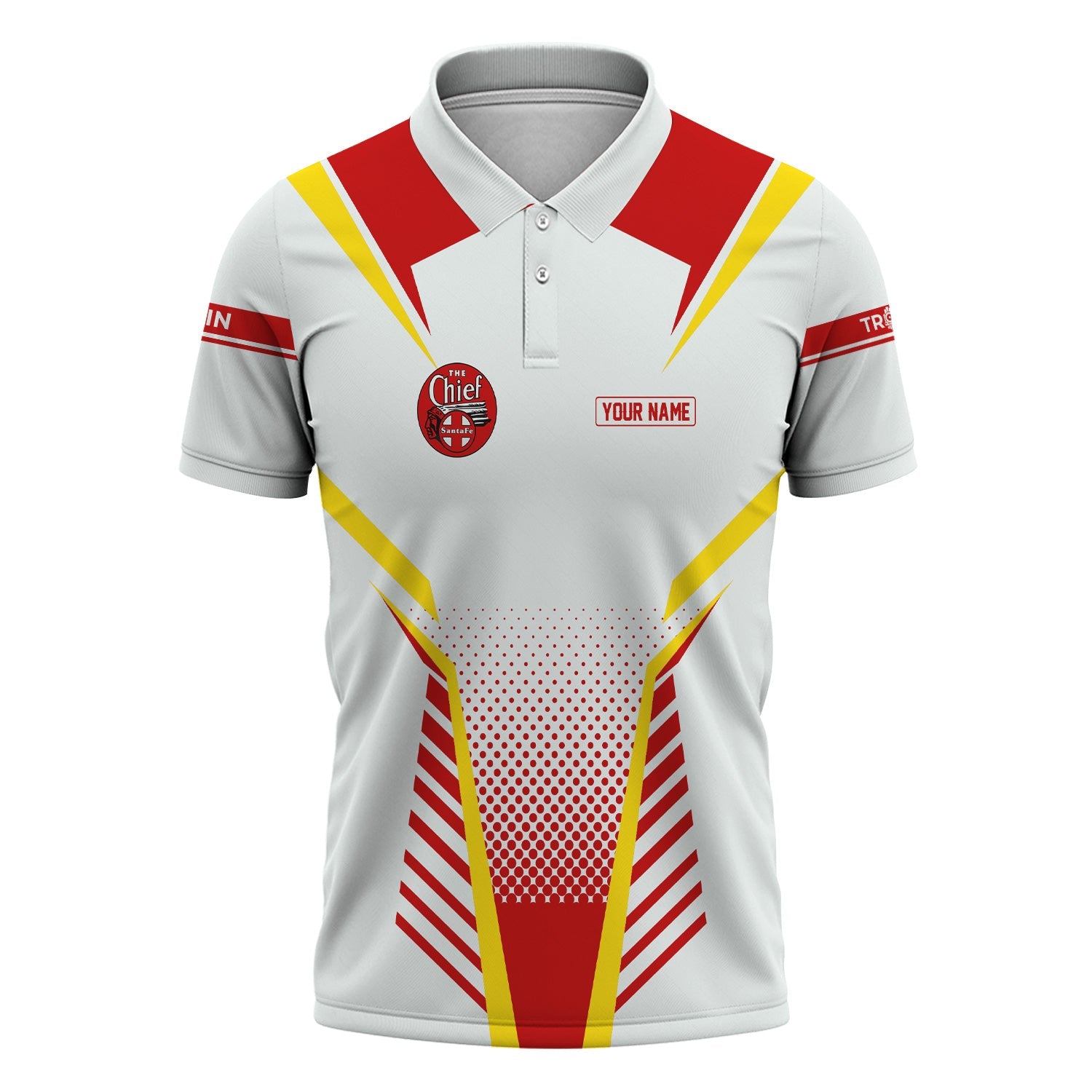 Railspirit Personalized The Chief Santa Fe Railroad Polo Shirt Unisex Train Shirt All Over Print