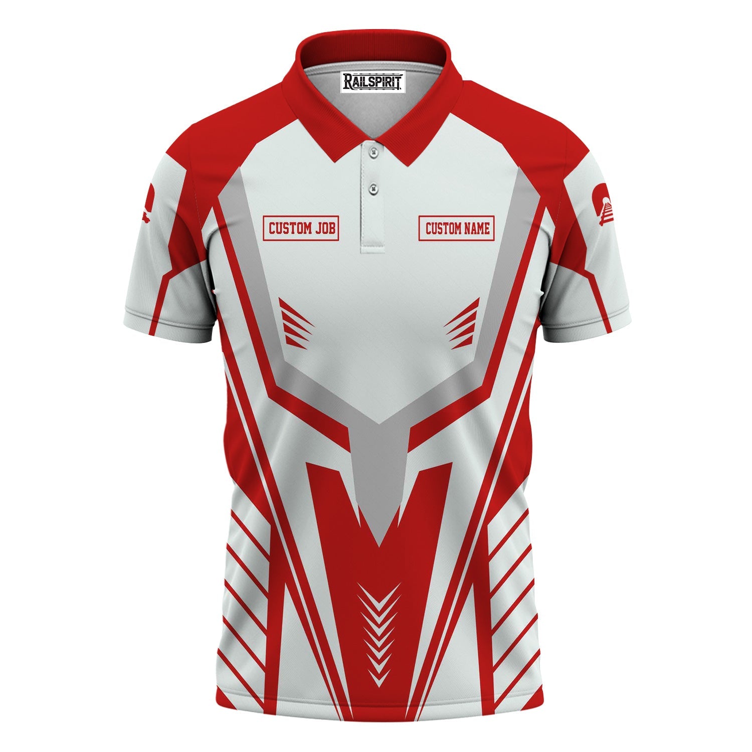 Railspirit Personalized The Chief Santa Fe Railroad Polo Shirt Workwear-Inspired with Custom Position Train Shirt