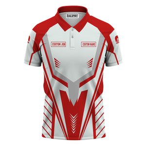 Railspirit Personalized The Chief Santa Fe Railroad Polo Shirt Workwear-Inspired with Custom Position Train Shirt