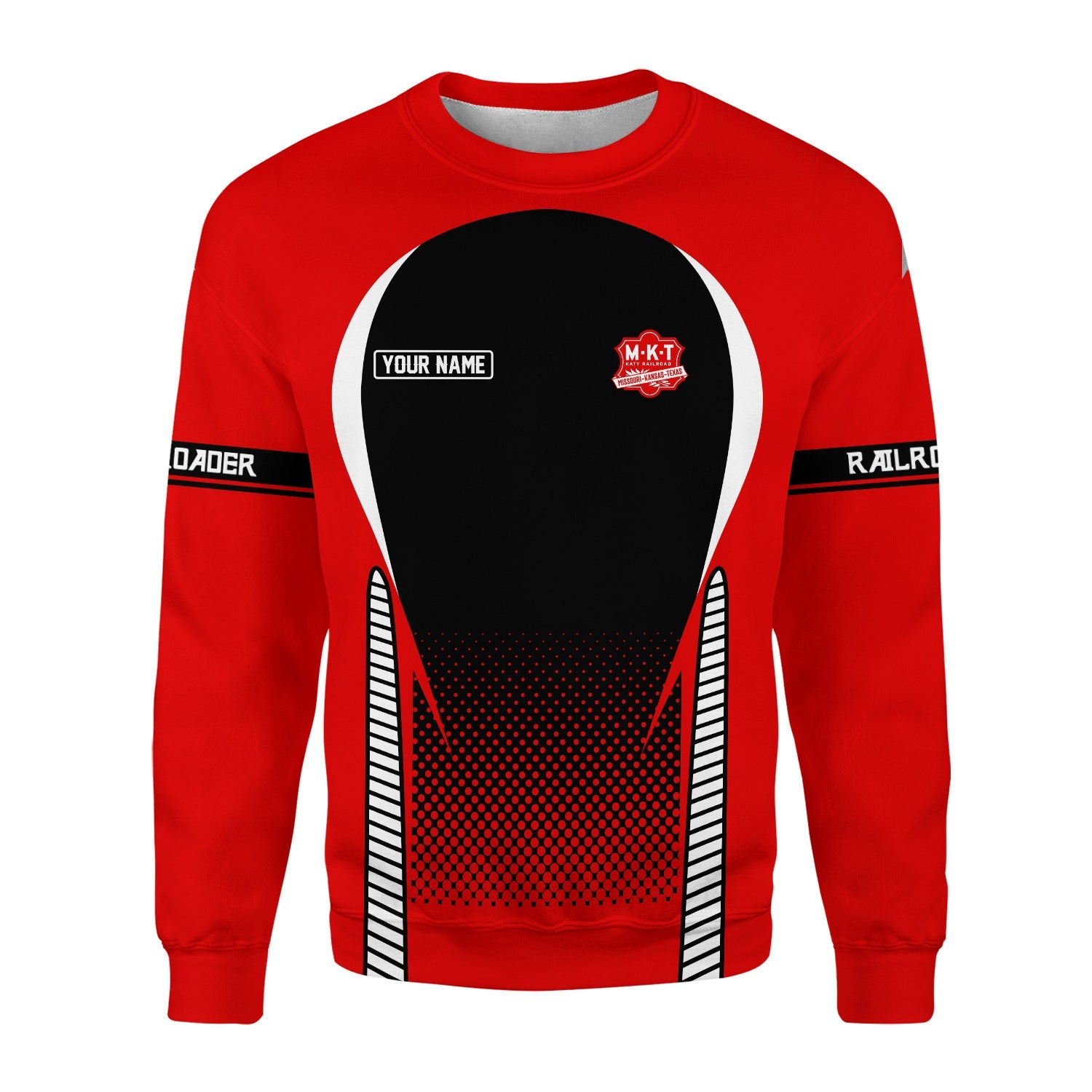 Railspirit Personalized Katy Railroad Sweatshirt Stress Is Caused By Not Having Enough Trains Shirt All Over Print Shirt