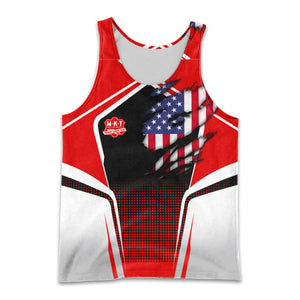 Railspirit Personalized Katy Railroad Men Tank Top American Eagle Vintage Train Shirt