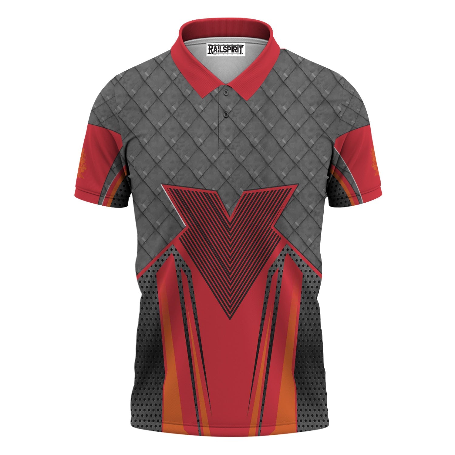 Railspirit Personalized Pacific Electric Railroad Polo Shirt Rugged Steel Vibes Train Shirt All Over Print