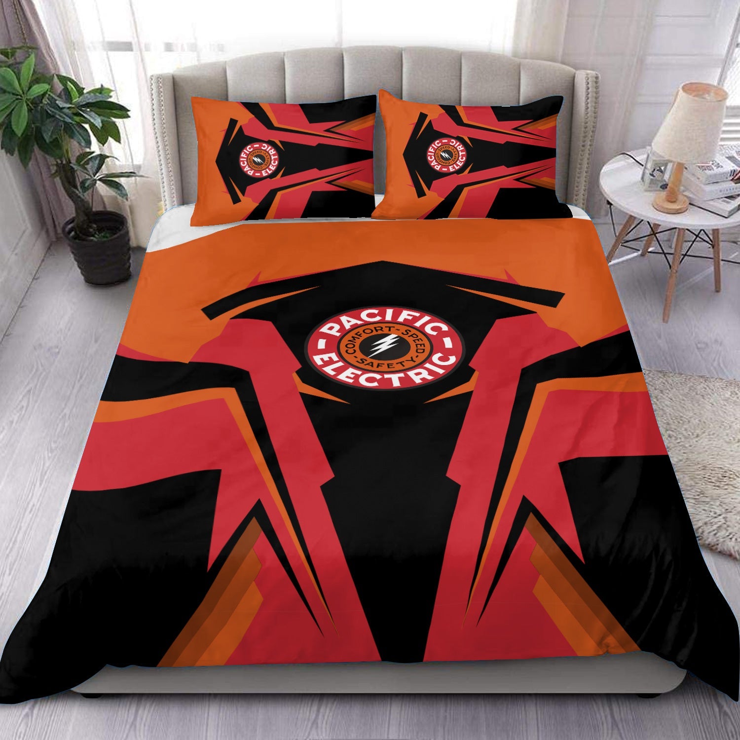 Railspirit Pacific Electric Railroad Bedding Set Strong Line Style Bedding Set All Over Print