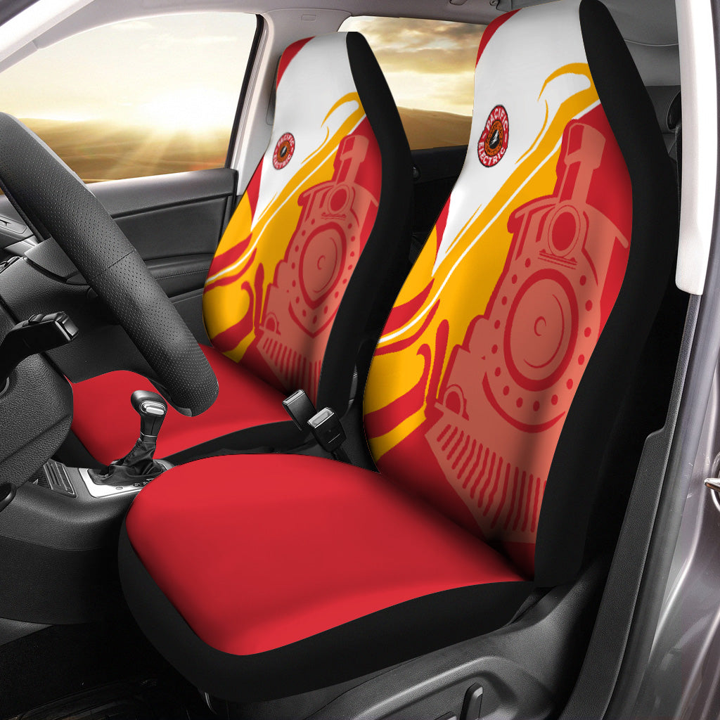 Railspirit Pacific Electric Railroad Car Seat Cover Flame-Inspired Style Seat Cover Gift Idea For Train Lovers