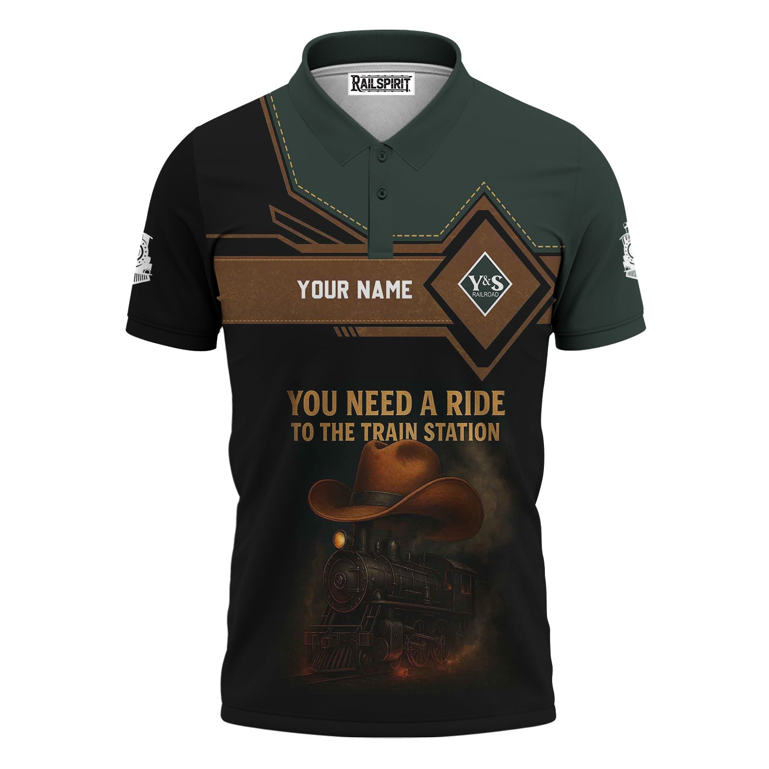 Railspirit Personalized Youngstown & Southern Railroad Polo Shirt You Need A Ride To The Train Station Shirt For Train Lovers