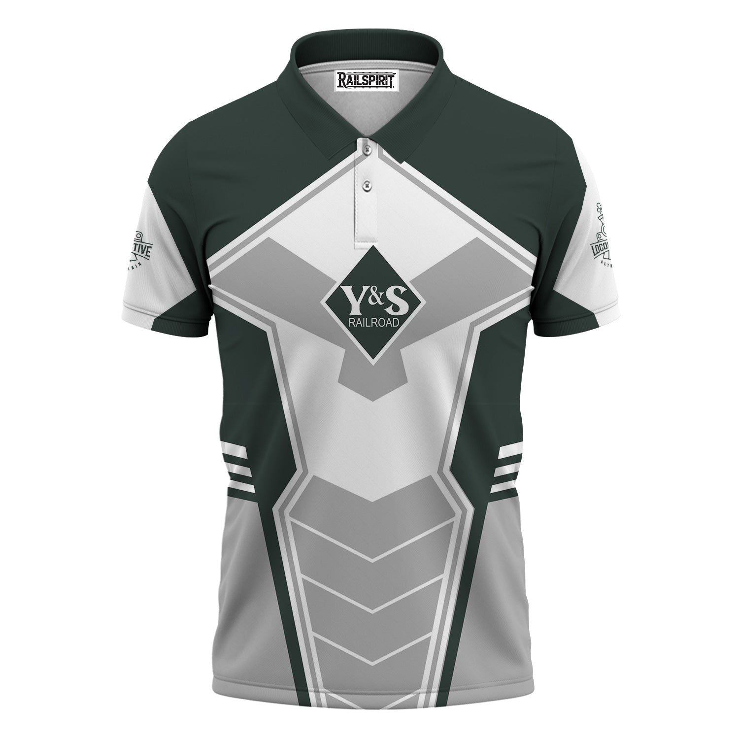 Railspirit Personalized Youngstown & Southern Railroad Polo Shirt Engine-Inspired Style Train Shirt for Railroad Fanatic