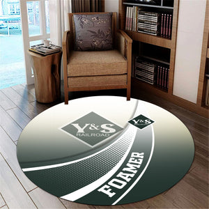 Railspirit Youngstown & Southern Railroad Round Mat Railway-Themed Style Mat Gift Idea For Trainspotter