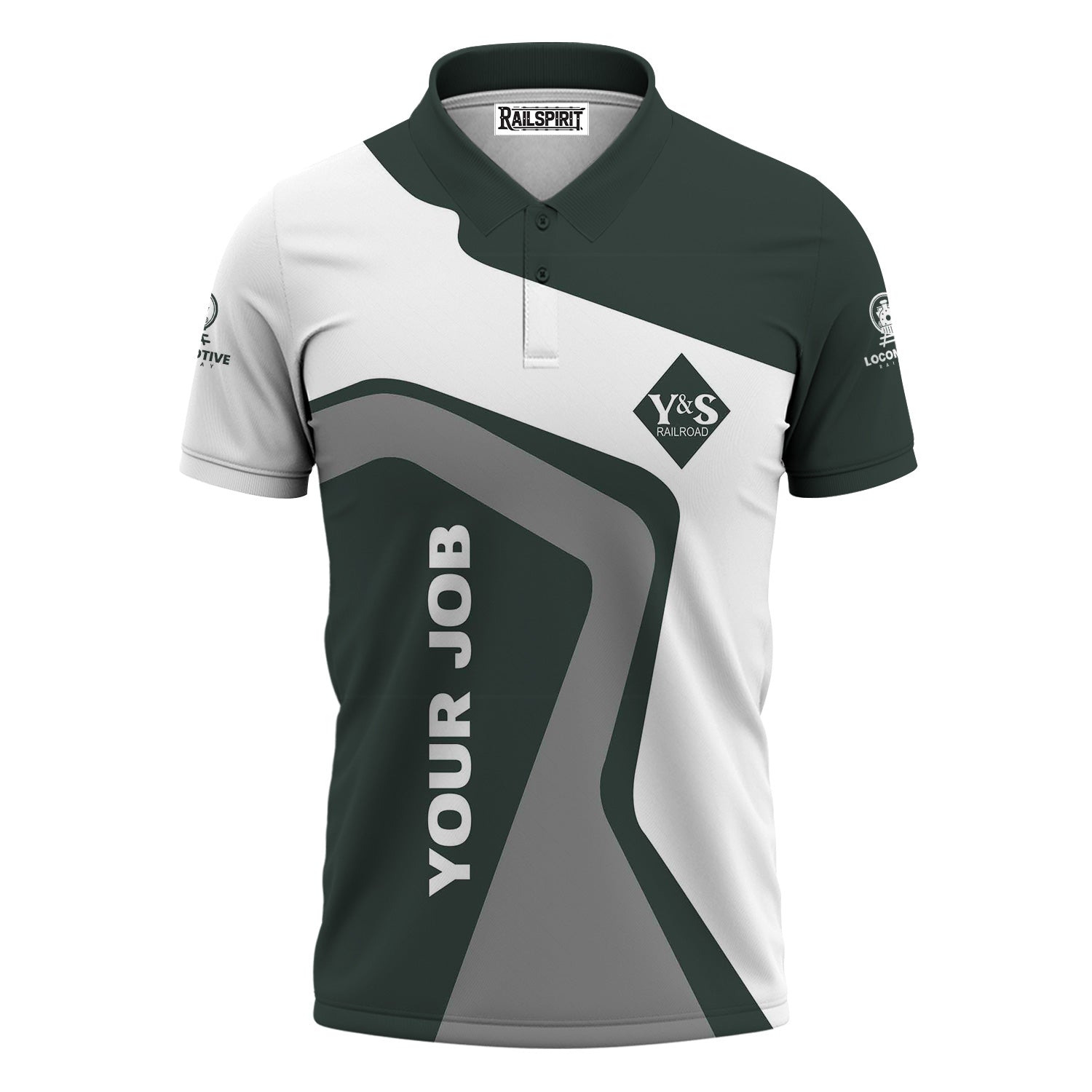 Railspirit Personalized Youngstown & Southern Railroad Polo Shirt Unique Design with Custom Job Position Train Shirt