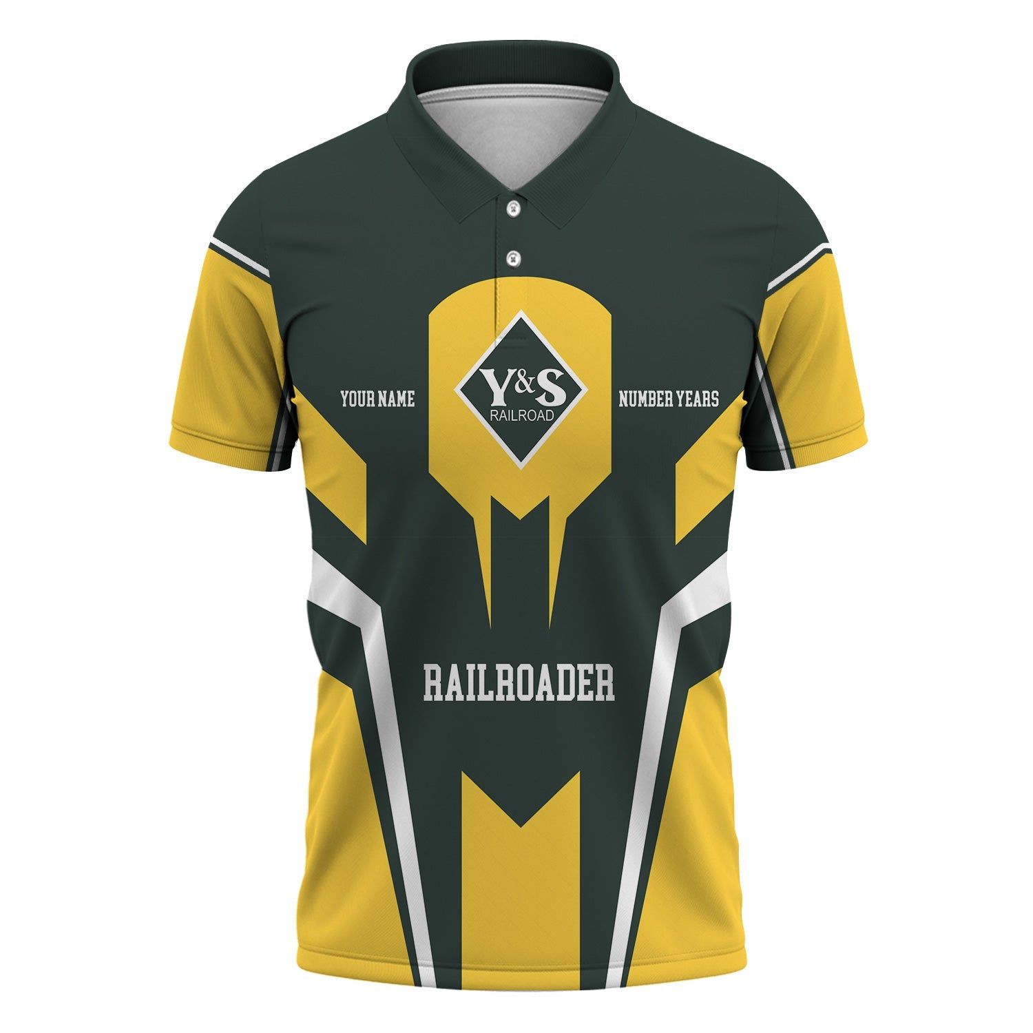 Railspirit Personalized Youngstown & Southern Railroad Polo Shirt Custom Year Railroader Shirt Gift Idea For Train Lover