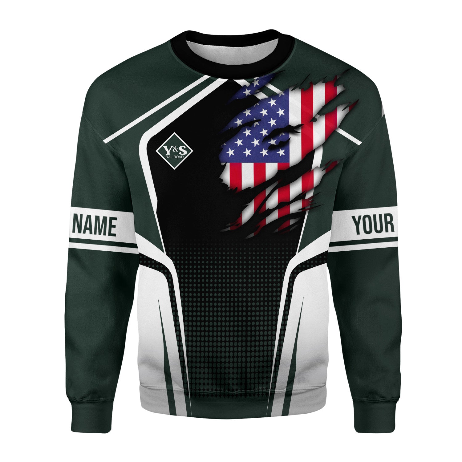 Railspirit Personalized Youngstown & Southern Railroad Sweatshirt American Eagle Vintage Train Shirt