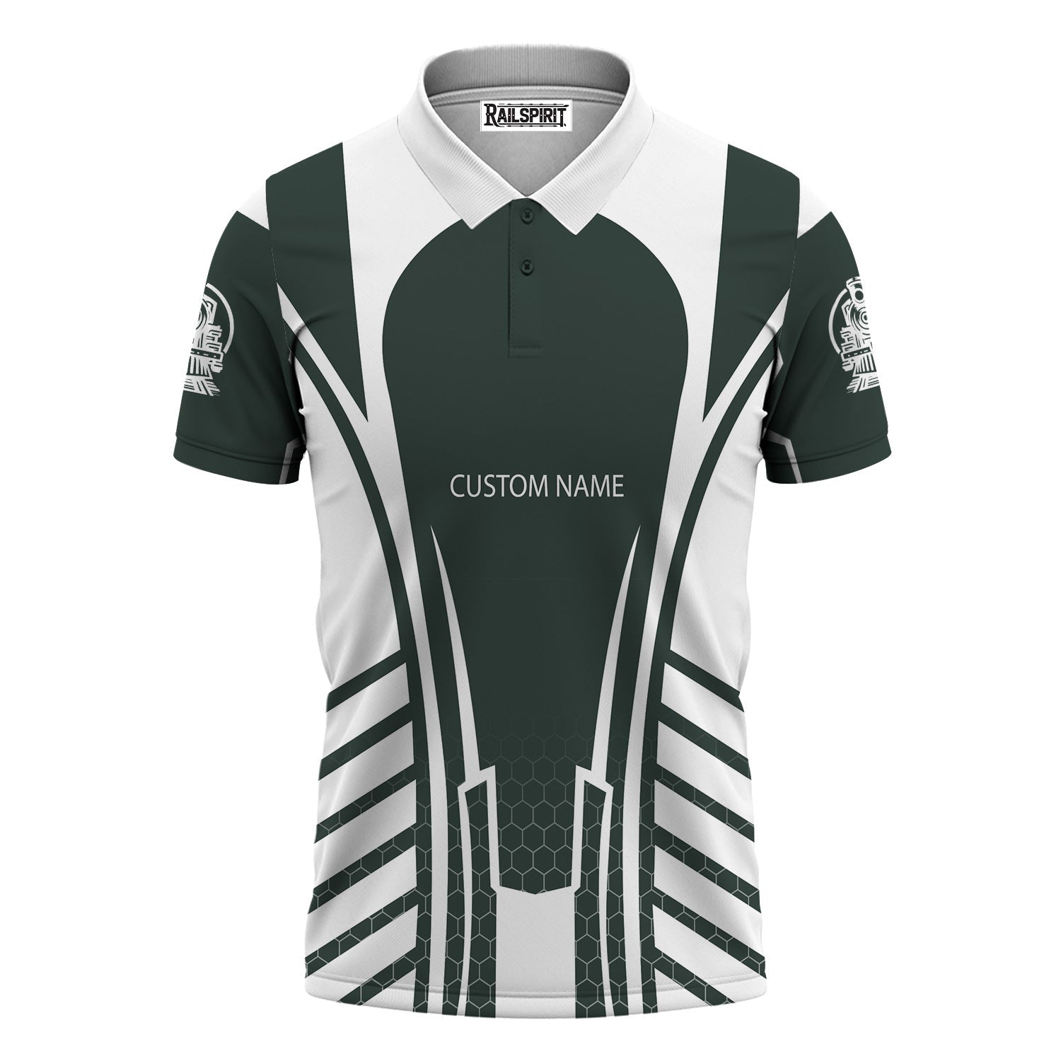 Railspirit Personalized Youngstown & Southern Railroad Polo Shirt Striped Railroad Style Train Shirt All Over Print