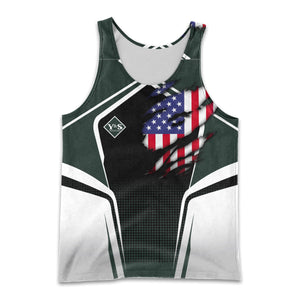 Railspirit Personalized Youngstown & Southern Railroad Men Tank Top American Eagle Vintage Train Shirt