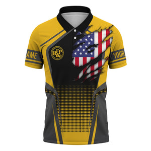 Railspirit Personalized Richmond, Fredericksburg And Potomac Railroad Polo Shirt American Eagle Vintage Train Shirt