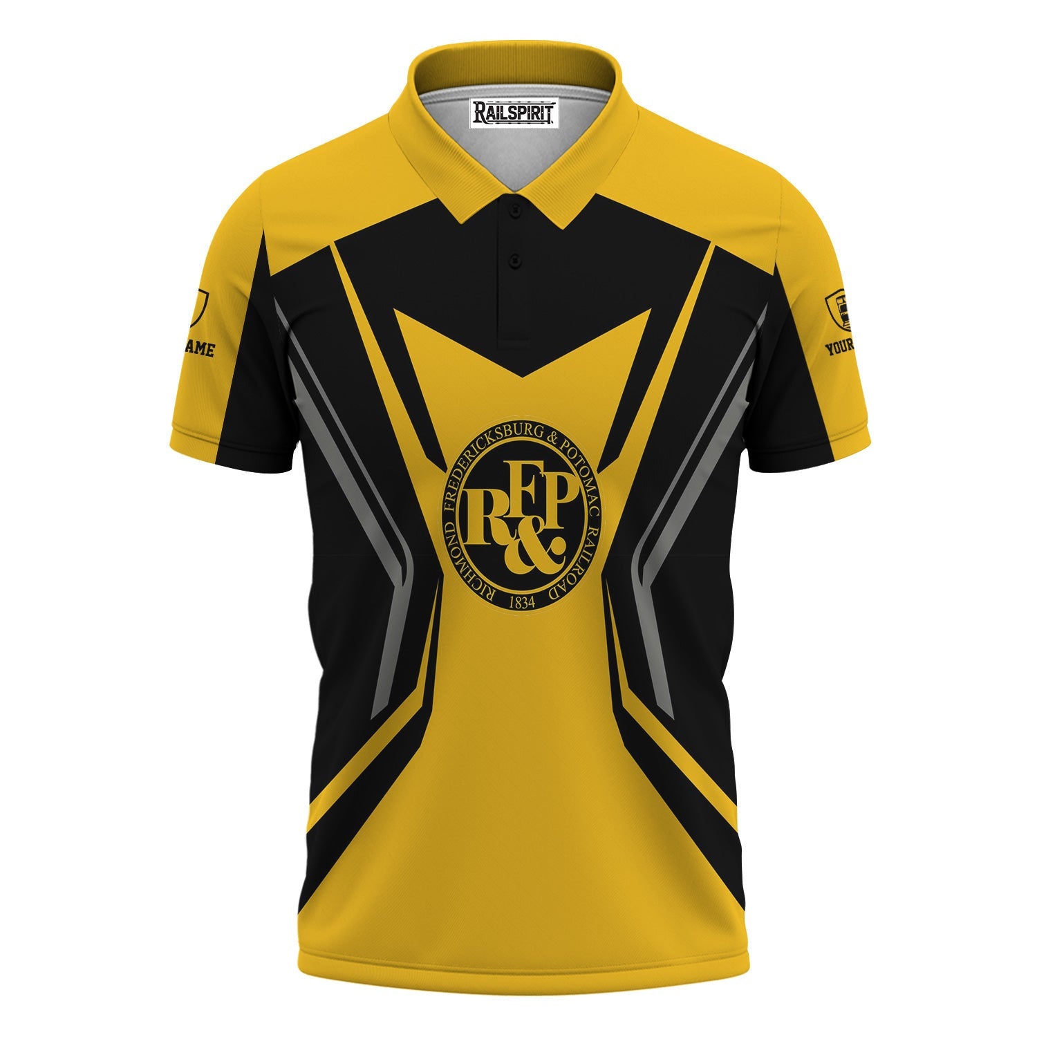 Railspirit Personalized Richmond, Fredericksburg And Potomac Railroad Polo Shirt Unique Style with Custom Job Train Shirt