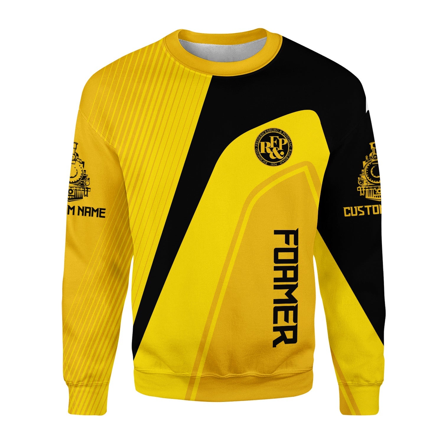 Railspirit Personalized Richmond, Fredericksburg And Potomac Railroad Sweatshirt Vibrant Striking Style Shirt For Rail Enthusiasts