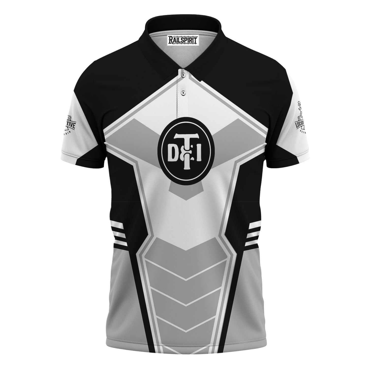 Railspirit Personalized Detroit Toledo And Ironton Railroad Polo Shirt Engine-Inspired Style Train Shirt for Railroad Fanatic