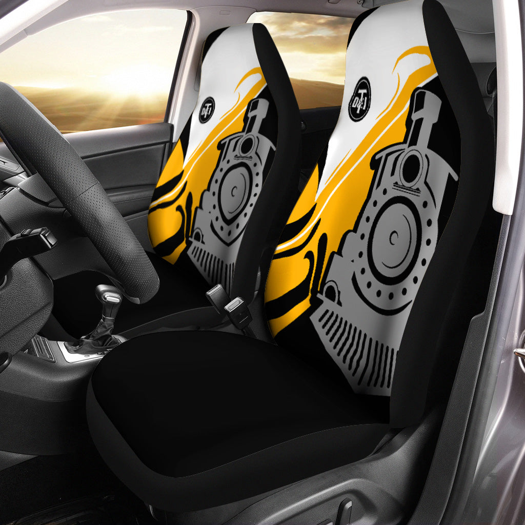 Railspirit Detroit Toledo And Ironton Railroad Car Seat Cover Flame-Inspired Style Seat Cover Gift Idea For Train Lovers