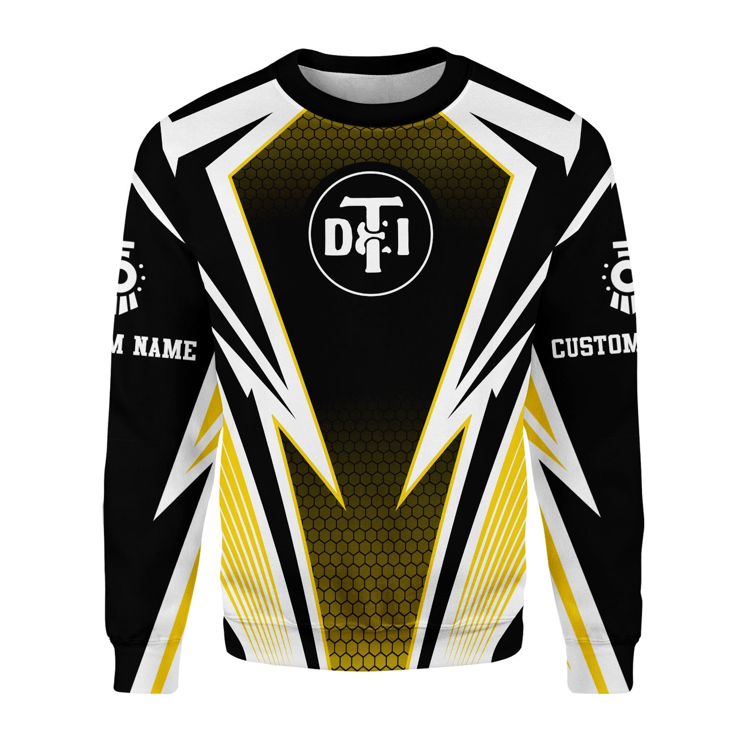 Railspirit Personalized Detroit Toledo And Ironton Railroad Sweatshirt Lightning Graphic Style Shirt Gift Idea For Train Lover