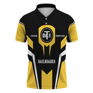 Railspirit Personalized Detroit Toledo And Ironton Railroad Polo Shirt Custom Year Railroader Shirt Gift Idea For Train Lover