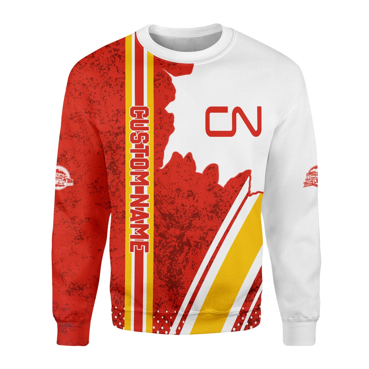 Railspirit Personalized Canadian National Railroad Sweatshirt All Over Printed Unisex Shirt