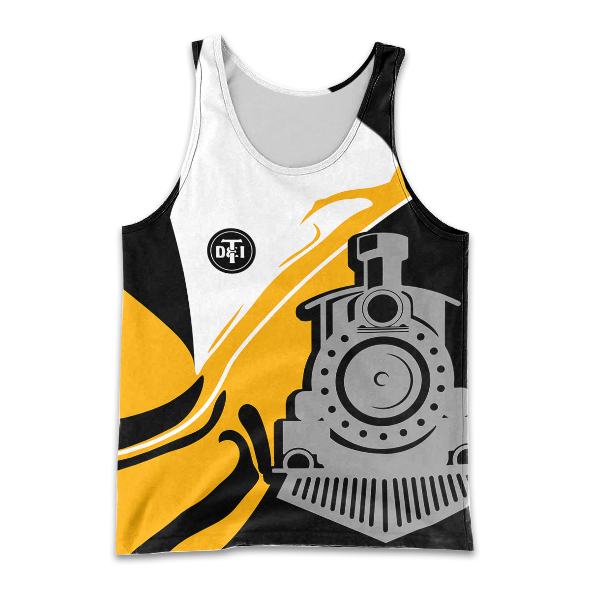 Railspirit Personalized Detroit Toledo And Ironton Railroad Men Tank Top Flame-Inspired Style Shirt Gift Idea For Train Lovers