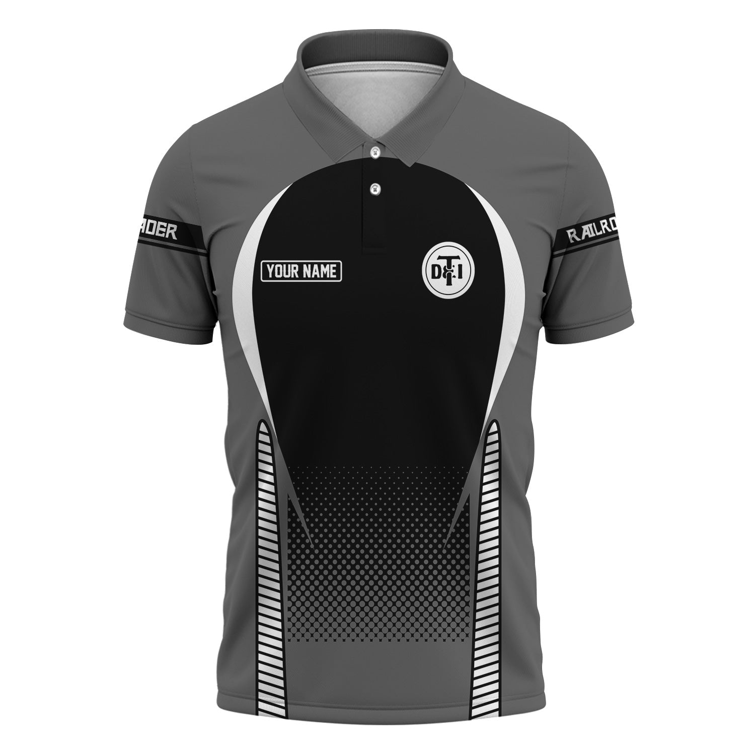 Railspirit Personalized Detroit Toledo And Ironton Railroad Polo Shirt Stress Is Caused By Not Having Enough Trains Shirt All Over Print