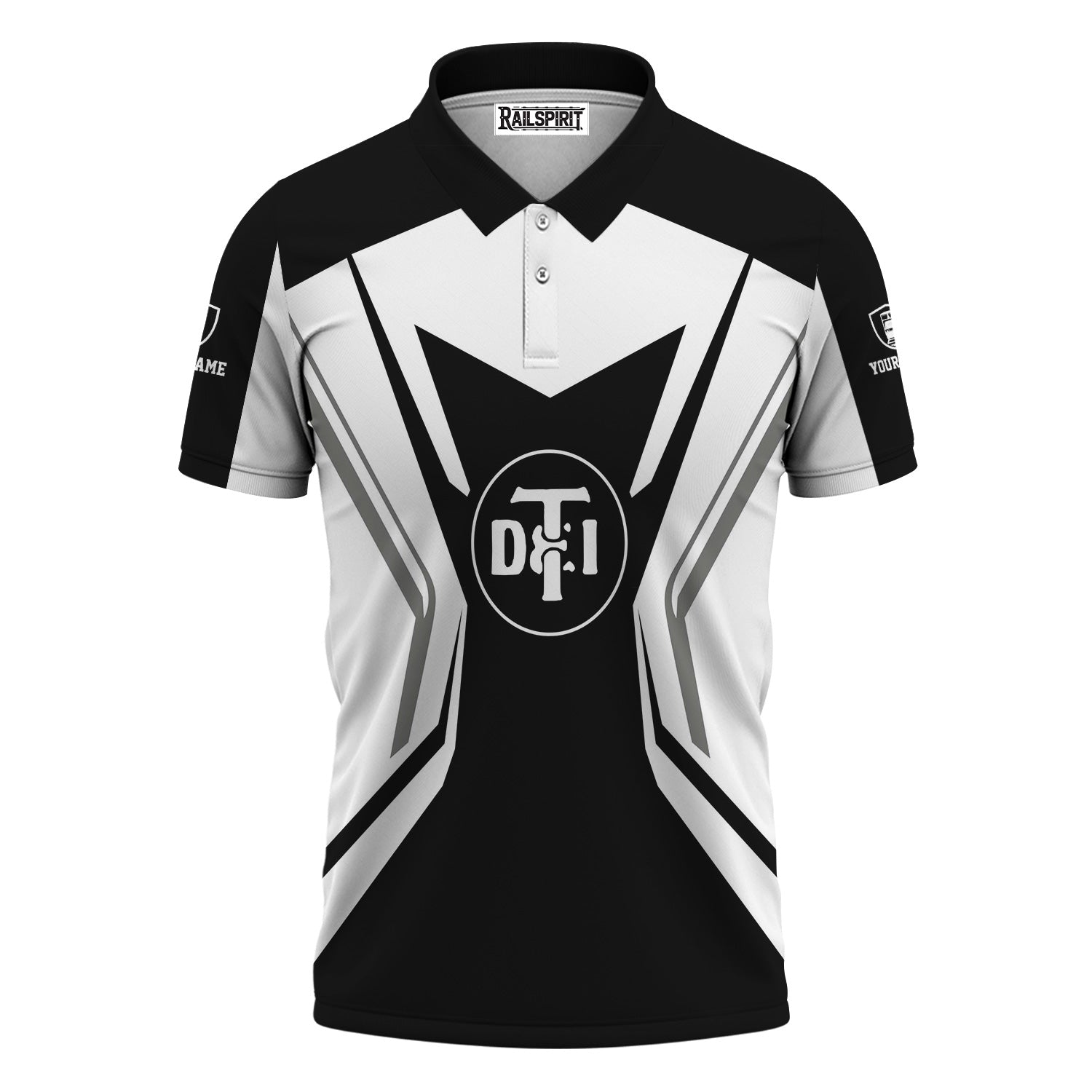 Railspirit Personalized Detroit Toledo And Ironton Railroad Polo Shirt Unique Style with Custom Job Train Shirt
