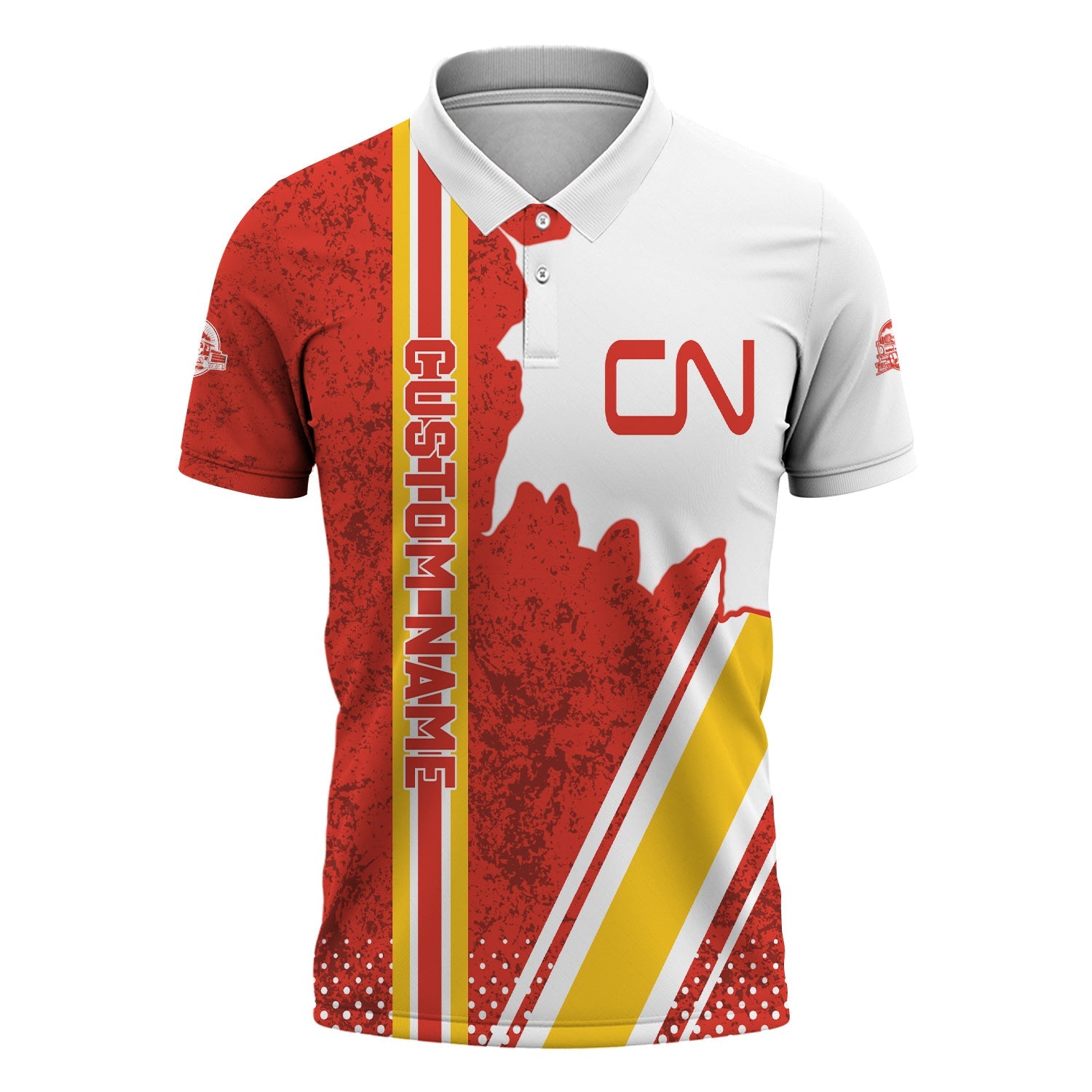 Railspirit Personalized Canadian National Railroad Polo Shirt All Over Printed Unisex Shirt